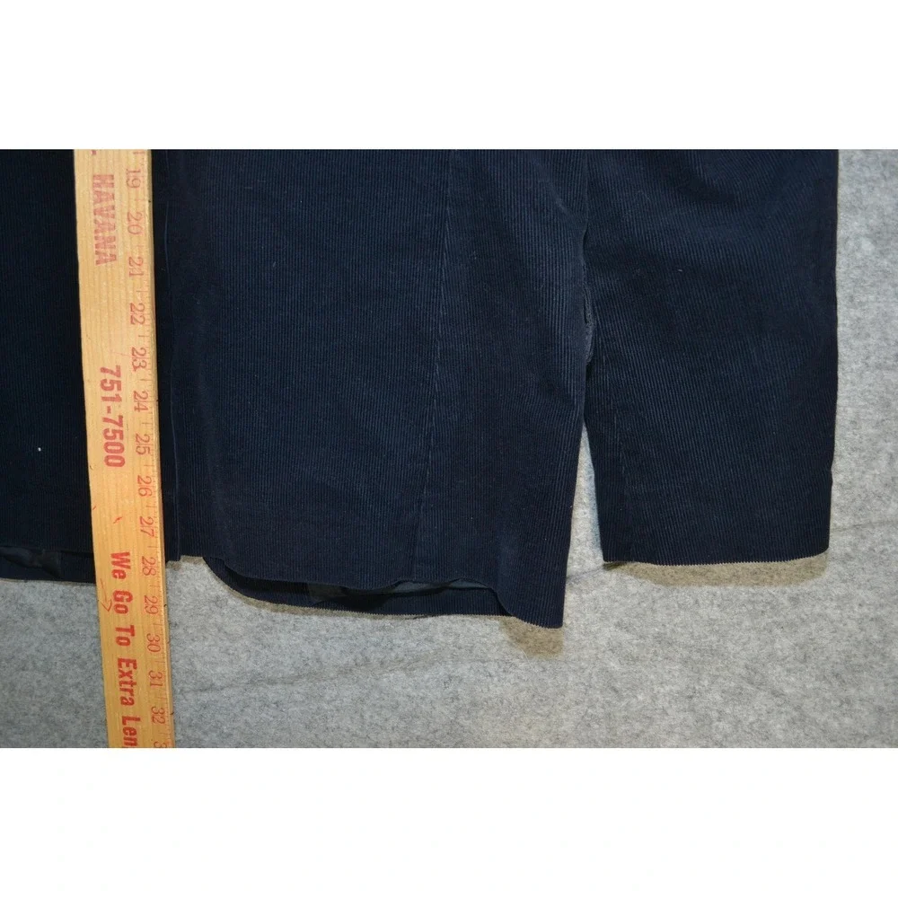 Reiss Blazer Mens 38S Navy Blue Corduroy Cotton Casual Luxury‎ Sport Coat Jacket